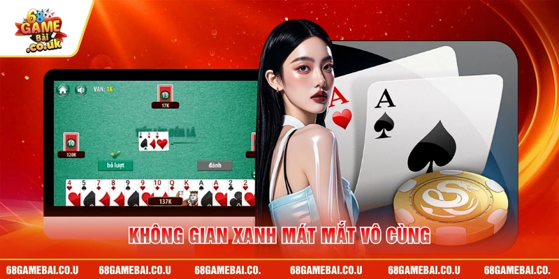 Không gian xanh mát mắt vô cùng