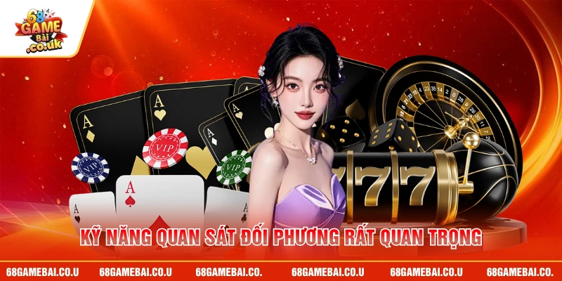 Kỹ năng quan sát đối phương rất quan trọng